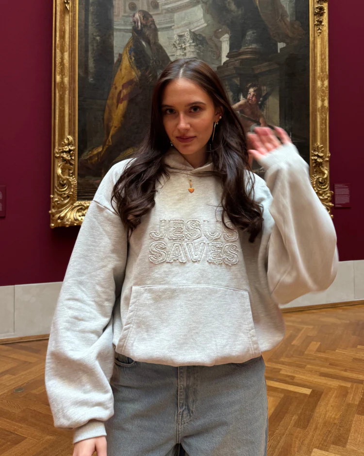Basic Jesus Saves Hoodie - Image 3