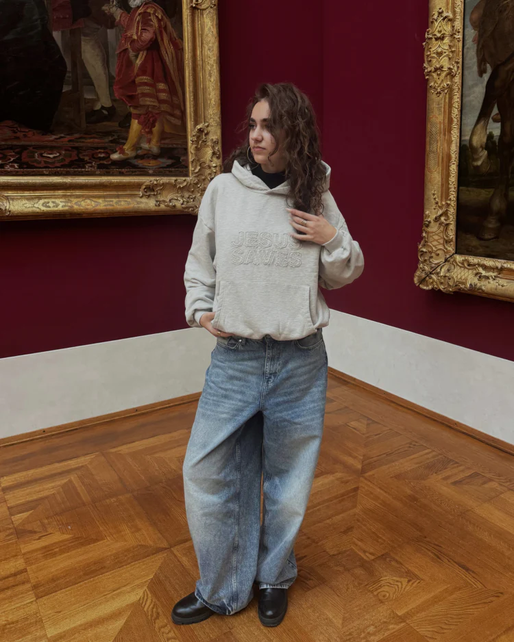 Basic Jesus Saves Hoodie - Image 5