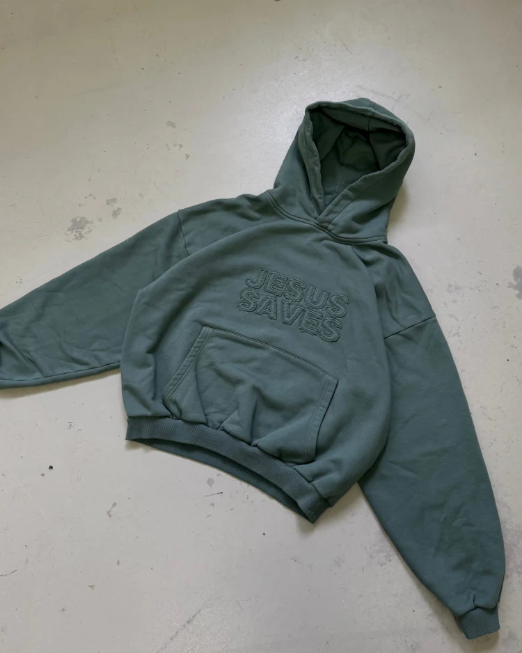 Basic Jesus Saves Hoodie - Image 4