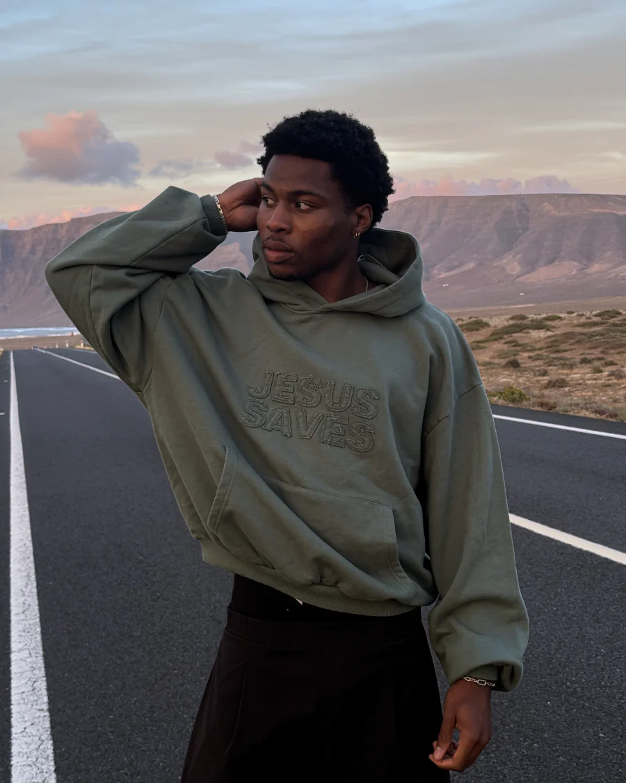 Basic Jesus Saves Hoodie - Image 9